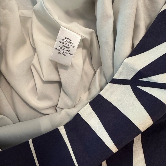 Banana Republic silk palm pattern navy patio skirt - Picture 7 of 8